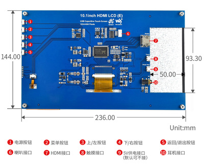 10.1英寸電容屏全面解析 IPS屏、1024×600分辨率與全貼合技術的完美結合